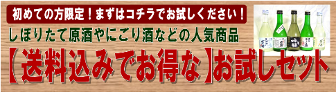 初めてのお客様限定！送料込みでお得なお試しセット